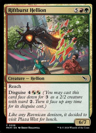 Riftburst Hellion MKM-228 Murders at Karlov Manor Magic card