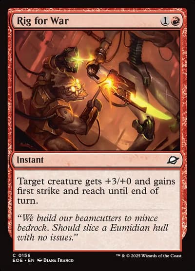 Rig for War EOE-156 Edge of Eternities Magic card