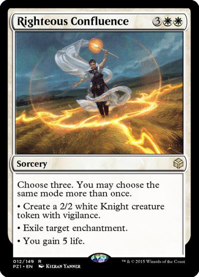 Righteous Confluence PZ1-12 Legendary Cube Prize Pack Magic card