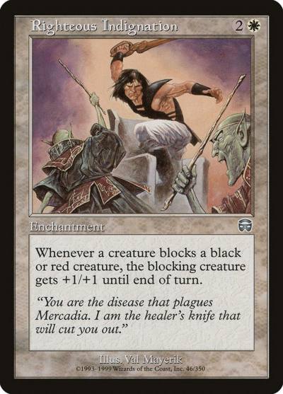 Righteous Indignation MMQ-46 Mercadian Masques Magic card