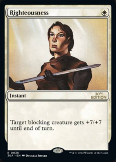 Righteousness 30A-36 30th Anniversary Edition Magic card