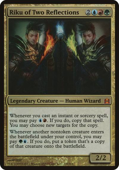Riku of Two Reflections OCMD-220 Commander 2011 Oversized Magic card