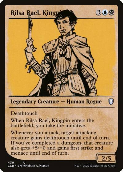 Rilsa Rael, Kingpin CLB-439 Commander Legends: Battle for Baldur's Gate Magic card