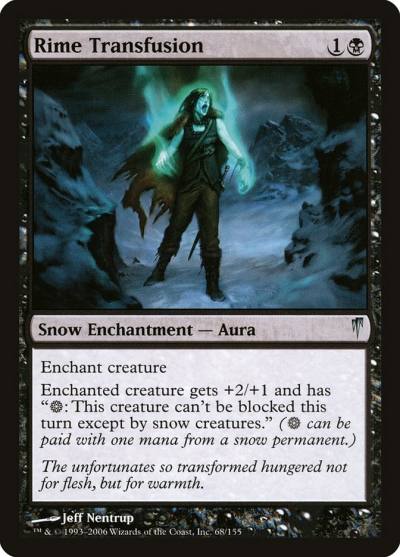 Rime Transfusion CSP-68 Coldsnap Magic card