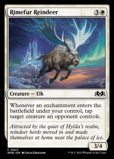 Rimefur Reindeer WOE-27 Wilds of Eldraine Magic card