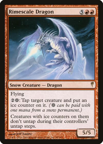 Rimescale Dragon 95 Coldsnap Magic card