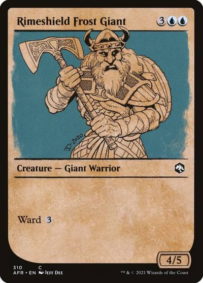Rimeshield Frost Giant AFR-310 Adventures in the Forgotten Realms Magic card