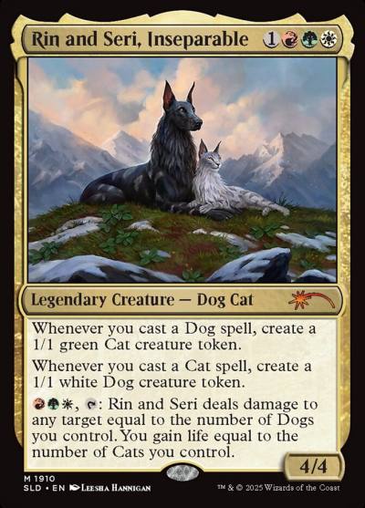 Rin and Seri, Inseparable SLD-1910 Secret Lair Drop Magic card