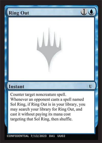 Ring Out UNK-UU02B Unknown Event Magic card