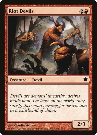 Riot Devils 160 Innistrad Magic card