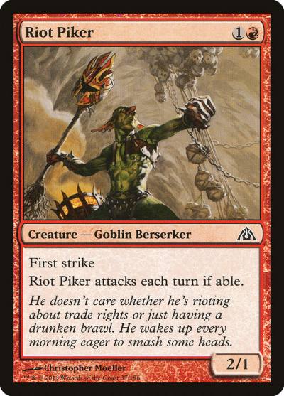 Riot Piker 37 Dragon's Maze Magic card