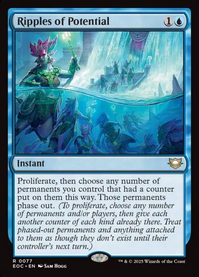 Ripples of Potential EOC-77 Edge of Eternities Commander Magic card
