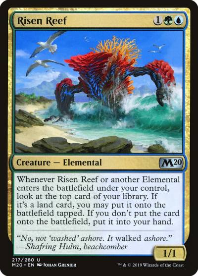 Risen Reef M20-217 Core Set 2020 Magic card