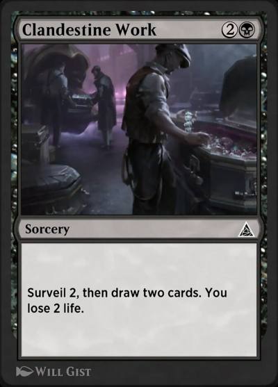 Risky Research OM1-52 Through the Omenpaths Magic card