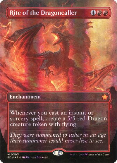 Rite of the Dragoncaller FDN-393 Foundations Magic card