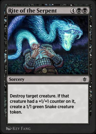 Rite of the Serpent KTK-86Y Khans of Tarkir Magic card