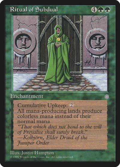 Ritual of Subdual ICE-261 Ice Age Magic card