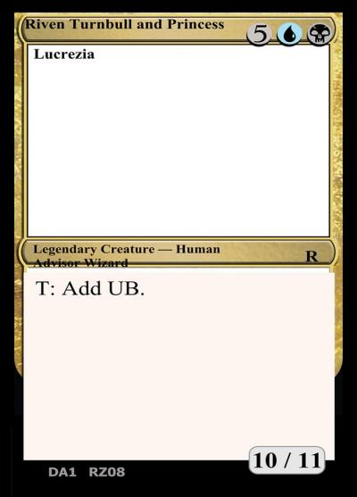Riven Turnbull and Princess Lucrezia RZ08c Unknown Event Magic card