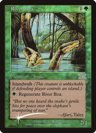 River Boa FNM-1 Friday Night Magic 2000 Magic card