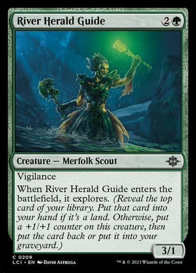River Herald Guide 209 The Lost Caverns of Ixalan Magic card