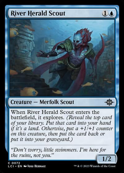 River Herald Scout 72 The Lost Caverns of Ixalan Magic card