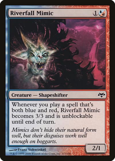 Riverfall Mimic 111 Eventide Magic card