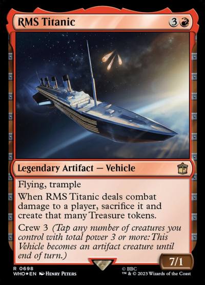 RMS Titanic WHO-698 Doctor Who Magic card