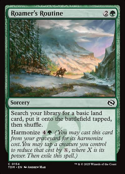 Roamer's Routine TDM-154 Tarkir: Dragonstorm Magic card
