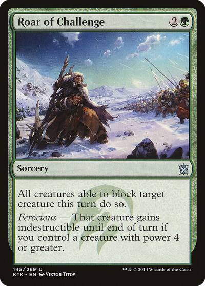 Roar of Challenge KTK-145 Khans of Tarkir Magic card