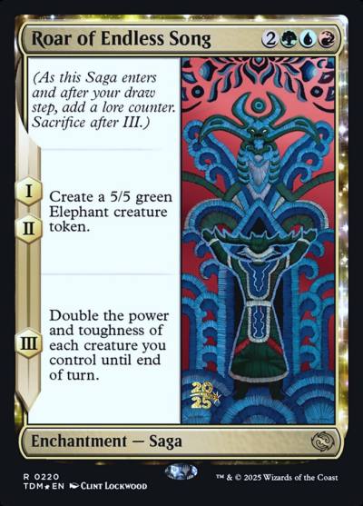 Roar of Endless Song PTDM-220S Tarkir: Dragonstorm Promos Magic card
