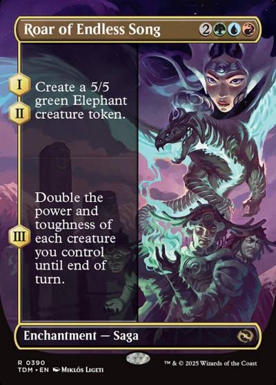 Roar of Endless Song TDM-390 Tarkir: Dragonstorm Magic card