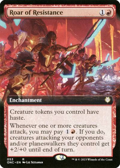 Roar of Resistance ONC-53 Phyrexia: All Will Be One Commander Magic card