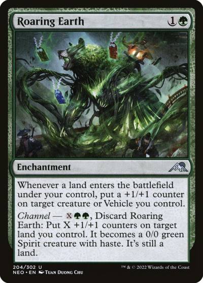 Roaring Earth NEO-204 Kamigawa: Neon Dynasty Magic card