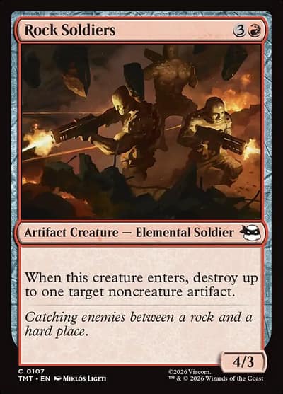 Rock Soldiers 107 Teenage Mutant Ninja Turtles Magic card