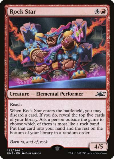 Rock Star UNF-122 Unfinity Magic card