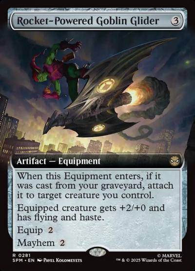 Rocket-Powered Goblin Glider SPM-281 Marvel's Spider-Man Magic card