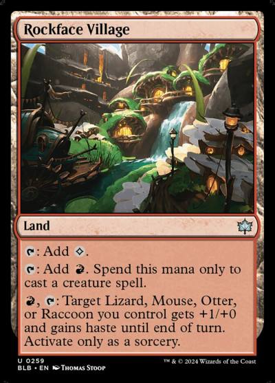 Rockface Village BLB-259 Bloomburrow Magic card