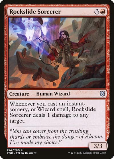 Rockslide Sorcerer 154 Zendikar Rising Magic card