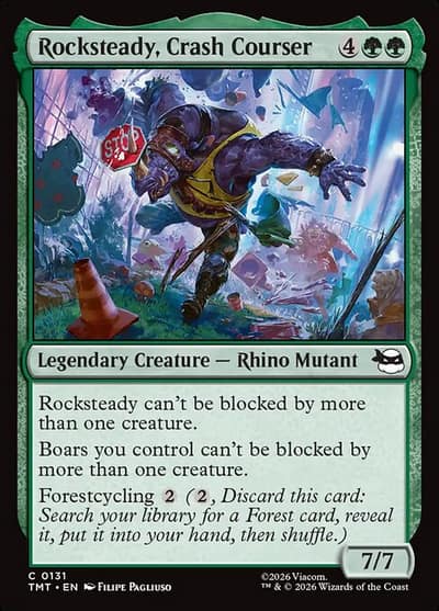 Rocksteady, Crash Courser 131 Teenage Mutant Ninja Turtles Magic card