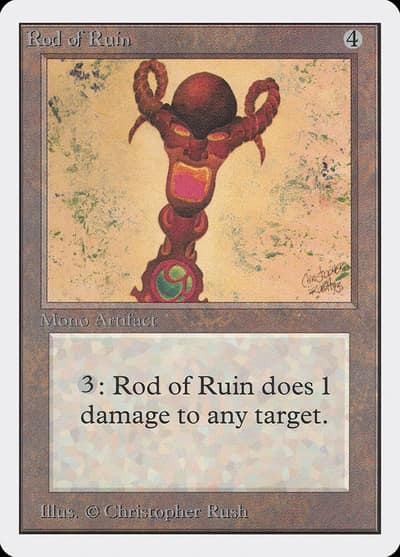 Rod of Ruin 2ED-269 Unlimited Edition Magic card
