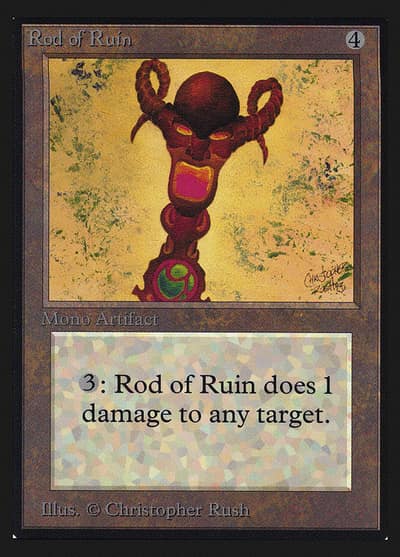 Rod of Ruin CEI-269 Intl. Collectors' Edition Magic card