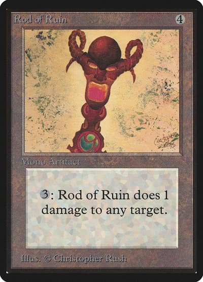 Rod of Ruin LEB-269 Limited Edition Beta Magic card