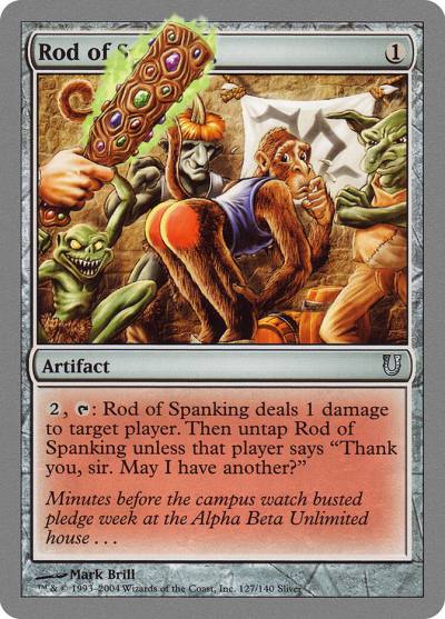 Rod of Spanking UNH-127 Unhinged Magic card