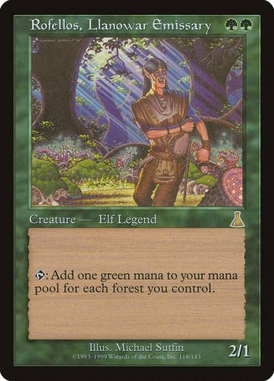 Rofellos, Llanowar Emissary UDS-118 Urza's Destiny Magic card