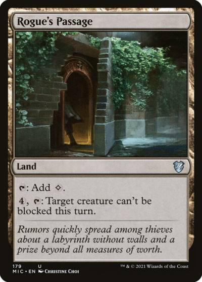 Rogue's Passage MIC-179 Midnight Hunt Commander Magic card