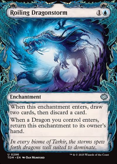 Roiling Dragonstorm TDM-296 Tarkir: Dragonstorm Magic card