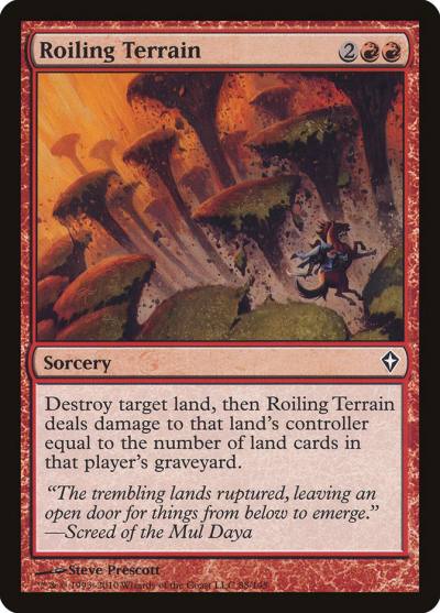 Roiling Terrain WWK-88 Worldwake Magic card