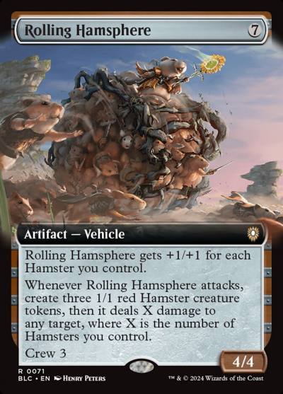 Rolling Hamsphere BLC-71 Bloomburrow Commander Magic card