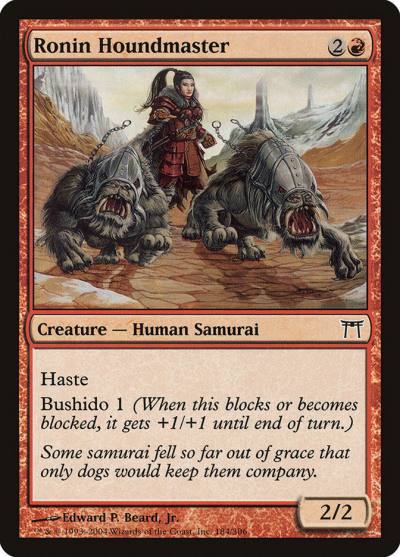 Ronin Houndmaster CHK-184 Champions of Kamigawa Magic card