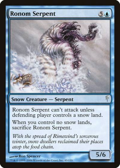 Ronom Serpent 45 Coldsnap Magic card